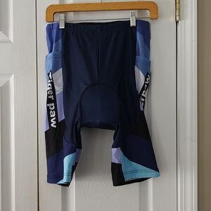 Tiger Paw padded cyclist shorts with cell pocket   Sz L NWOT